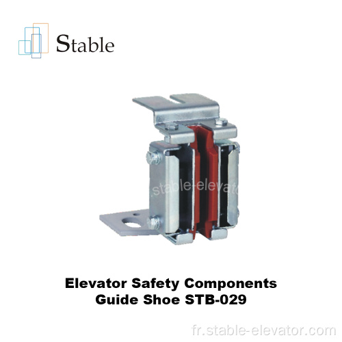 Chaussure de guidage coulissant de l'ascenseur